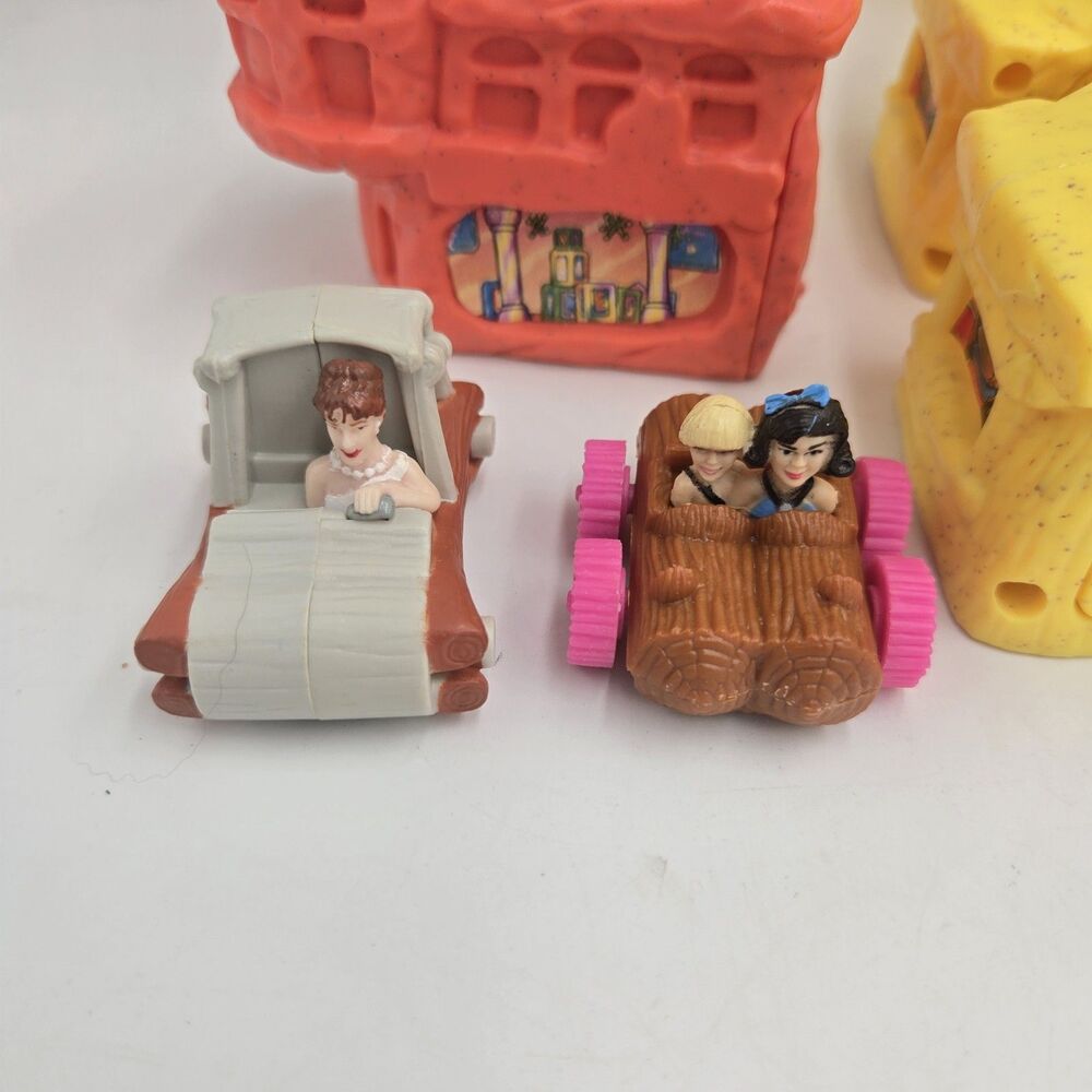 Vintage Flinstones McDonald’s Happy Meal Toy Characters Cars House Lot of 7+ Pcs - Picture 2 of 7